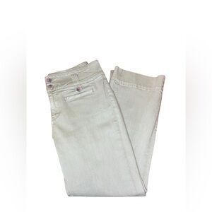 Pilcro and the Letterpress High Rise Flare Pants Women’s 29 Stretch Cropped Sage
